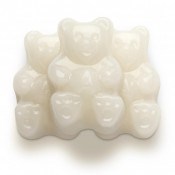 White Strawberry-Banana Gummy Bears 